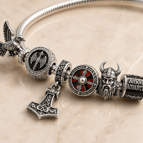 AMAM Sliver Charm Bracelet Set PTT