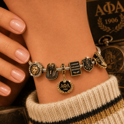 APA Sliver Charm Bracelet Set NHVH