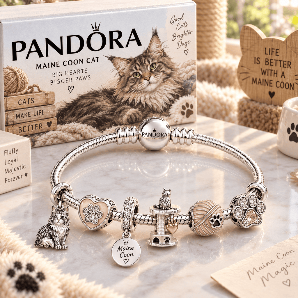 MCN Sliver Charm Bracelet Set PTT