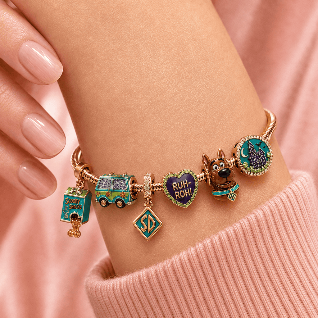 SCBD Rose Gold Charm Bracelet Set TMH