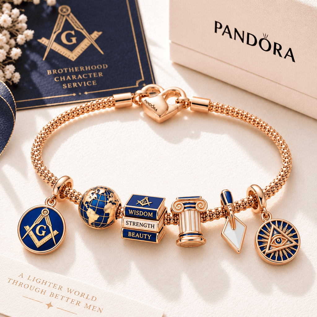 MAS Rose Gold Charm Bracelet Set TTTT