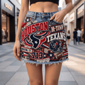HTX Embellished Denim Skirt NTKO