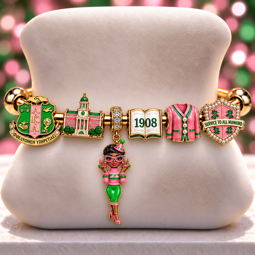 AKA Silver Charm Bracelet Set NTVA